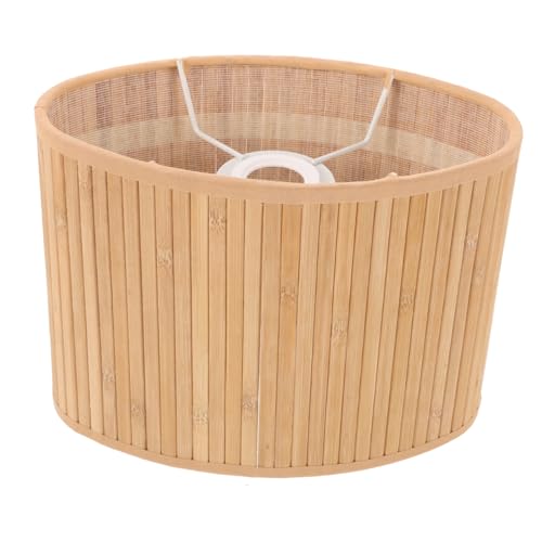 Angoily Kleiner Lampenschirm aus Naturmaterial mit Stofffutter Trommel form Lichtverteilung Platzsparend für Tischlampen Wandleuchten und Dekoration in Kompakten Räumen von Angoily