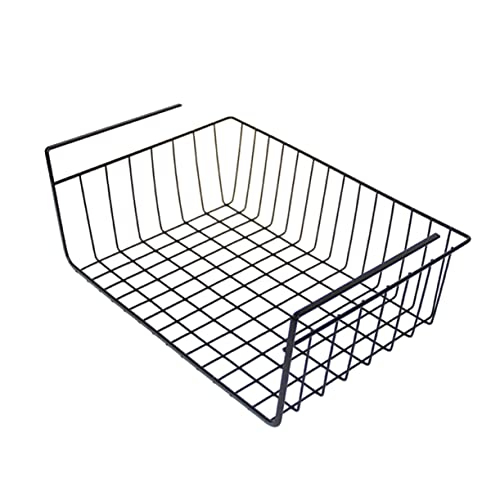 Angoily Hängekorb Aus Eisen Für Schränke Schreibtisch-Organizer Schwarz Mehrzweckhalter Für Bürobedarf Leicht Und Langlebig Praktisches Design Für Zuhause Und Office von Angoily