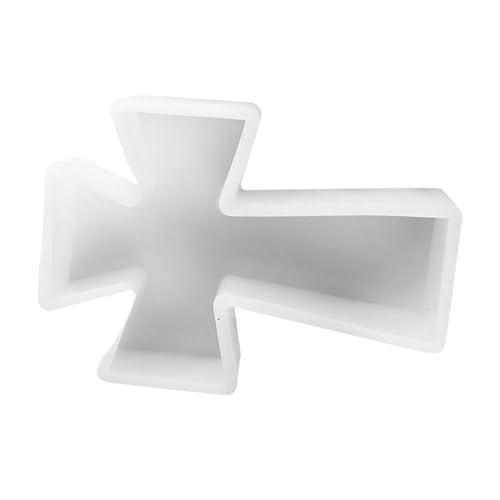 Angoily Kreuz Silikonform für DIY Kerzenhalter Gießform aus Langlebigem Silikon mit Filigranem für Valentinstag Epoxidharz Bastelprojekte und Aromatherapie Kerzen von Angoily