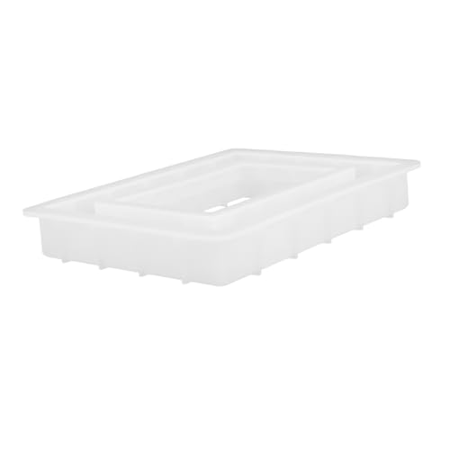 Angoily Kristall-epoxy-form Fotorahmen Selber Machen Für Bilderrahmen Silikonform Fotorahmenform Aus Epoxidharz Epoxid-gießform Rahmenformen Fondantform Silikon-tonform Gussform Kieselgel von Angoily