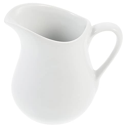 Angoily Krug 1l Keramik Creamer Jug. Keramische Creme- Krug- Porzellan- - Sugar Creamer Porzellancreme- Krüge mit Griff für Tee Milchmarmeladen Saucen 8. 5X6x7. 5 cm Küchenwaren Krug 1l Keramik von Angoily