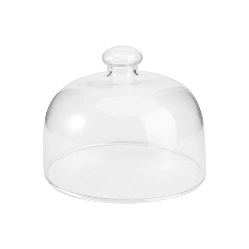 Angoily Kuchen Glasglocke Glas Käseglocke Kuchenglocke Tortenplatte Haube Glaskuppel Torten Glashaube Käseplatte Tortenglocke Lebensmittel Abdeckung Deckel für Patisserie Essen Cover von Angoily