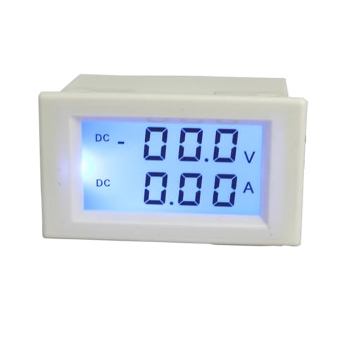 Angoily LCD Digital Voltmeter und Amperemeter Multifunktionales Dc Spannungs Strommessgerät mit Hoher Genauigkeit für Batterie Geräteüberwachung von Angoily