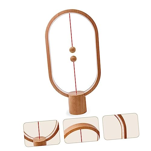 Angoily LED Tischlampe mit Magnetischem Schalter Kreative Nachttischlampe im Ellipsen Design LED Leuchte für Schlafzimmer und Wohnräume von Angoily