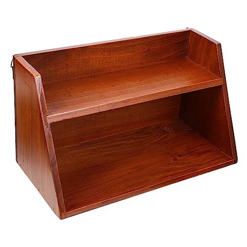 Angoily Vielseitiges Desktop-lagerregal Aus Holz Mehrschichtiger Büro-Organizer Schlafsaal-aufbewahrung von Angoily