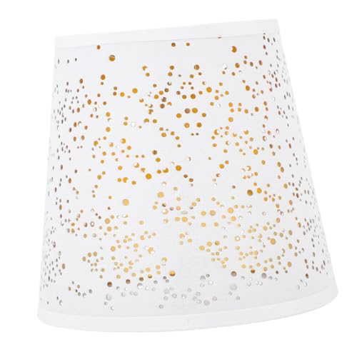 Angoily Lampenabdeckung Wand Tischleuchte Lampenschirm accessoire Weiß Hohl Design Dekorativer Lampenschirm Ersatz für Steh Wandleuchten Wohnraumbeleuchtung von Angoily
