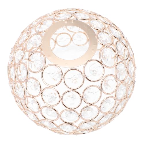 Angoily Lampenschirm Deckenleuchte Goldfarbener Lampenüberzug Robustes Deko Wohnraum Diffuses Licht Für Wohnzimmer Schlafzimmer Esszimmer von Angoily