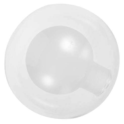 Angoily Lampenschirm Fassung Doppelglas Kugelform Klarer Glaskugel Ersatz Lampenabdeckung für Wandleuchte Wohnzimmer Beleuchtung Vanity Licht Zubehör von Angoily