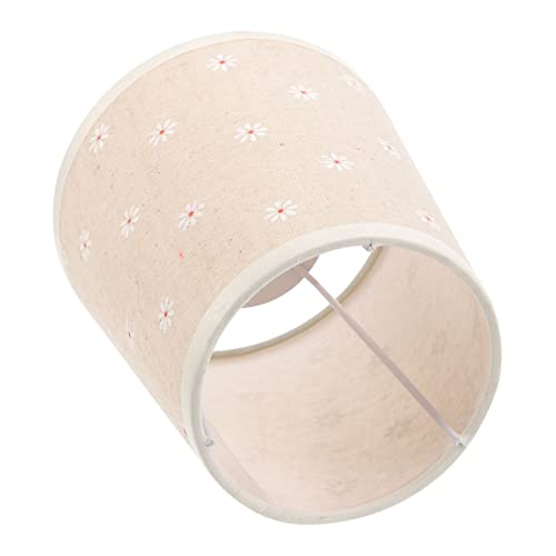 Angoily Lampenschirm aus Stoff mit Floralem Muster Tischlampen Ersatzschirm Weicher Lichteffekt für Schlafzimmer Wohnzimmer Schreibtisch und Stehleuchte Langlebig und Dekorativ von Angoily