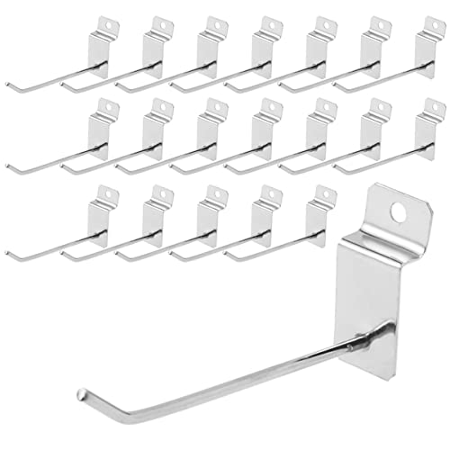 Angoily Zubehör Lochwand Halterung Slat Wall Hooks Plattenhaken 20Pcs Hooks Heavy Duty Panel Hooks Metall Panel Displays für Einzelhandelspl?tze Anzeigen Slat Wall Hooks Slat Wall Hooks von Angoily