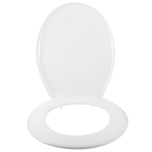Angoily Marmor Wc Sitz U förmig Toilettensitz Kunststoff Robust Einfache Reinigung Schnellauslösend Passend für Standardtoiletten Badezimmer Zubehör von Angoily