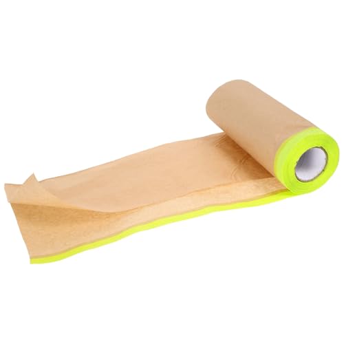 Angoily Maskierpapier mit Klebeband Braune Kraftpapierrolle Selbstklebend Vielseitig für Möbel Auto Wände Schutz bei Renovierung Staubdicht Einfache Anwendung Maler Abdeckpapier Angoily Maskierpapier mit Klebeband Braune Kraftpapierrolle Selbstklebend Vielseitig für Möbel Auto Wände Schutz bei Renovierung Staubdicht Einfache Anwendung Maler Abdeckpapier von Angoily