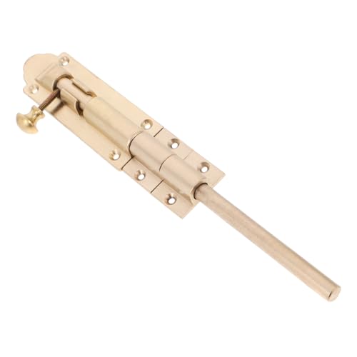Angoily Massiver Messing riegelschloss Verstärktes Aufputz steckschloss für Holztüren Robustes Türschloss Innen Langlebiger Türriegel mit Elegantem Design für Zuverlässige von Angoily