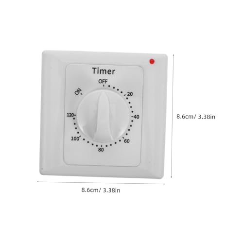 Angoily Mechanischer Zeitschaltuhr Lichtschalter Timer Minuten Countdown Innenbereich Zeitschalter Steckdose Strom Sparen Praktische Steuerung für Elektrogeräte Haushalt Büro von Angoily