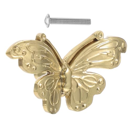 Angoily Messing Schmetterling Möbelgriff für Schränke Langlebiger Beschlag mit Elegantem Design Robust Gefertigter Griff für Kommode Kleiderschrank Schuhschrank Vielseitig Einsetzbar Angoily Messing Schmetterling Möbelgriff für Schränke Langlebiger Beschlag mit Elegantem Design Robust Gefertigter Griff für Kommode Kleiderschrank Schuhschrank Vielseitig Einsetzbar von Angoily