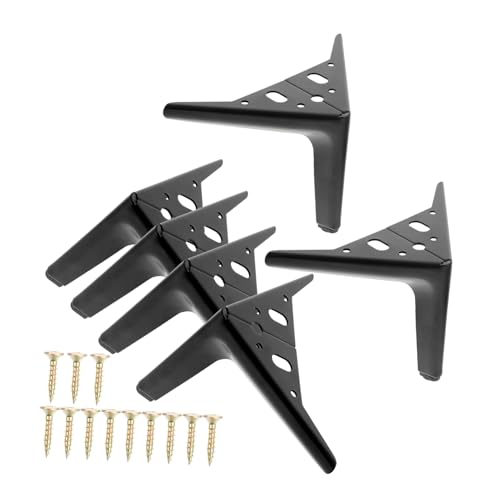Angoily Metall Möbelfüße Schwerlast Ersatzmöbelbeine Stabile Metallfüße für Sofa Schrank Badmöbel Robust Kratzfest Einfach zu Montieren von Angoily