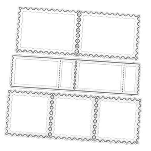 Angoily Metall Stanzform für DIY Kartenherstellung und Alben Wiederverwendbare Stanzschablonen aus Kohlenstoffstahl Geeignet für Prägekarten Fotoalben Hochzeitsdekoration und von Angoily