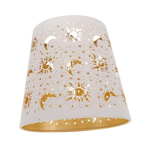 Angoily Metalllampenschirm mit Stern Mond-motiv Lasergeschnittenes Dekoratives Design Passend für Pendel Nachttischlampen Langlebig Eleganter Lichtschatten für Wohnzimmer und Schlafzimmer Angoily Metalllampenschirm mit Stern Mond-motiv Lasergeschnittenes Dekoratives Design Passend für Pendel Nachttischlampen Langlebig Eleganter Lichtschatten für Wohnzimmer und Schlafzimmer von Angoily