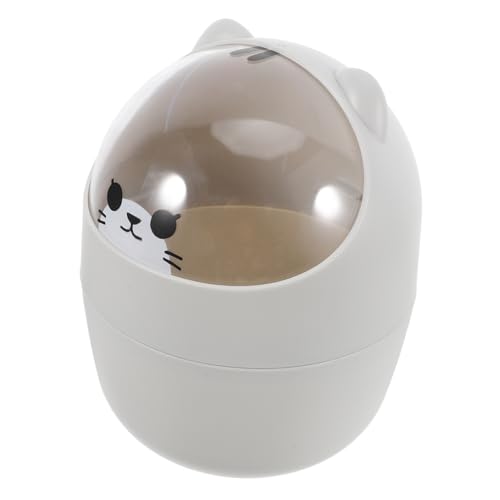 Angoily Mini Schreibtisch Mülleimer mit Deckel Niedlicher Kleiner Abfalleimer für Büro Kinderzimmer Badezimmer Kompakter Tischabfallbehälter aus Langlebigem Material Einfach zu Reinigen Angoily Mini Schreibtisch Mülleimer mit Deckel Niedlicher Kleiner Abfalleimer für Büro Kinderzimmer Badezimmer Kompakter Tischabfallbehälter aus Langlebigem Material Einfach zu Reinigen von Angoily