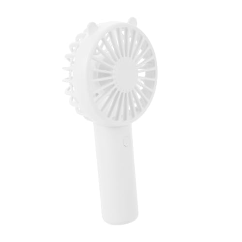 Angoily Mini USB Handventilator Tragbarer Wiederaufladbarer für Sommer und Outdoor Kompakt Leise für Reisen und Büro Weiß von Angoily