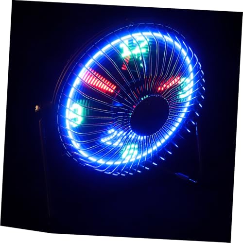 Angoily Mini USB LED Tischventilator Mit Temperaturanzeige Uhr Tragbarer Metallventilator Für Zuhause Büro Leiser Betrieb Für Reisen Studium Angoily Mini USB LED Tischventilator Mit Temperaturanzeige Uhr Tragbarer Metallventilator Für Zuhause Büro Leiser Betrieb Für Reisen Studium von Angoily