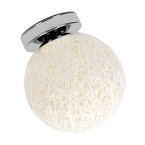 Angoily Moderne Rattan kugel Deckenlampe Weiß ohne Leuchtmittel Dekorative Deckenleuchte für Wohnzimmer Restaurant Bar Flur Leicht Bruchsicher Einfache Montage Elegantes Design Angoily Moderne Rattan kugel Deckenlampe Weiß ohne Leuchtmittel Dekorative Deckenleuchte für Wohnzimmer Restaurant Bar Flur Leicht Bruchsicher Einfache Montage Elegantes Design von Angoily