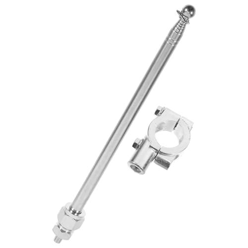 Angoily Fahnenstange Motorrad Ausziehbarer Fahnenmast Fahrrad 120 cm Fahnenhalter Aus Metall mit Halterung Fahrrad-Display-Fahnenmast für Rennrad Mountainbike Dirtbike von Angoily