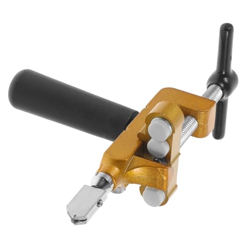 Angoily Multifunktionaler Fliesenschneider mit Drehbarem Griff Manueller Glas und Keramikschneider für Fliesen Spiegel und Glas Ergonomisches Design Zufällige Farbe für Zufällige Farbe von Angoily