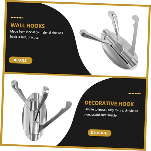 Angoily Multifunktionaler Wandhaken aus Robustem Zinklegierungsmaterial mit Drei Drehbaren Armen Platzsparend Starker Halt für Handtücher Kleidung Schlüssel für Bad und Küche Angoily Multifunktionaler Wandhaken aus Robustem Zinklegierungsmaterial mit Drei Drehbaren Armen Platzsparend Starker Halt für Handtücher Kleidung Schlüssel für Bad und Küche von Angoily