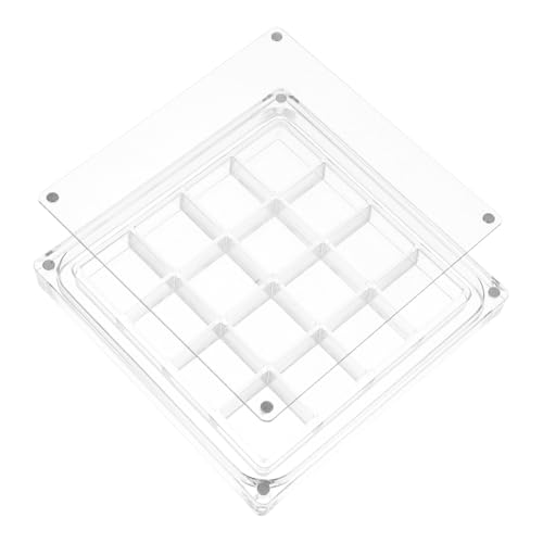 Angoily Muschelhalter-präsentationsbox Aus Acryl Mit Fächern Und Magnetverschluss Für Kleine Sammlerstücke Und Urlaubssouvenirs Transparente Miniatur-vitrine Für von Angoily