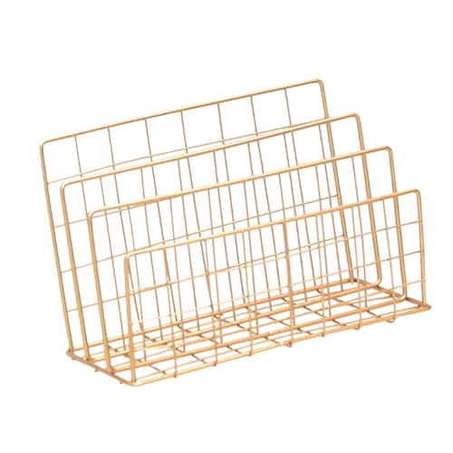 Angoily Nordic Style Bücher und Zeitschriftenhalter Stufiges Aufbewahrungsregal Gold für Büro Bad und Küche Platzsparend und Langlebig und Angoily Nordic Style Bücher und Zeitschriftenhalter Stufiges Aufbewahrungsregal Gold für Büro Bad und Küche Platzsparend und Langlebig und von Angoily