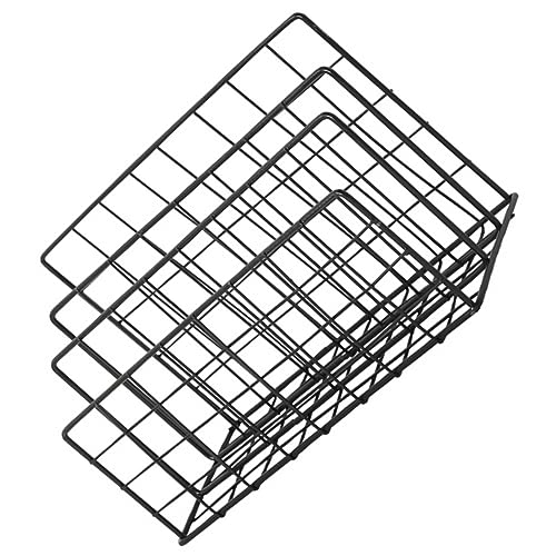 Angoily Organizer Rack Moderner Desktop Mail Sorter mit Fächern Stilvoller Zeitungsständer aus Metall für Home Office und Büro Platzsparend und Elegant von Angoily