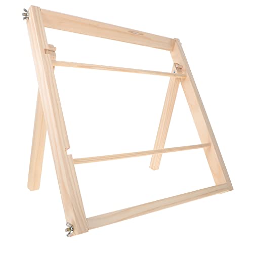 Angoily Bandhalter -Organizer -ständer Aus Holz Organizer Und Aufbewahrung Für Bastelarbeiten Bandständer Für Spulen Platzsparendes Regal Für Geschenkpapier Und Garn von Angoily