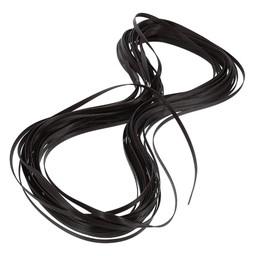 Angoily PE Rattan Reparaturmaterial Tiefbraun Flach Doppelseitig Vierfädig Langlebig DIY Balkon Stuhl Möbelgeflecht Zubehör für Stuhl und Sofareparatur von Angoily