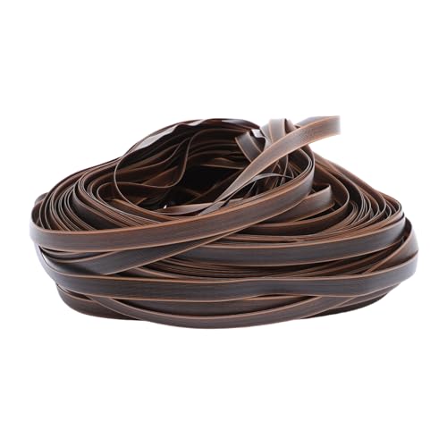 Angoily PE Rattan Roll Kaffee-farbene Geprägte Flache Rattanbänder Robustes Flexibles Kunststoffgeflecht für Möbelreparatur Korb Gartenstuhl-weaving Indoor und Outdoor Geeignet von Angoily