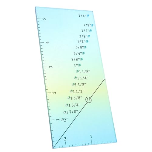 Angoily Perforiertes Patchwork Lineal aus Robustem Nahtgenaues Maßband für DIY Nähbedarf Geeignet für Haushaltsnähmaschinen und Präzise Stoffzuschnitte Langlebiges Nähwerkzeug in von Angoily