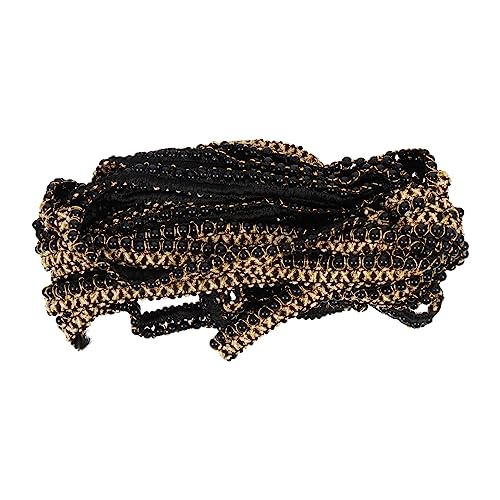 Angoily Perlenborte Breit Eleganter Perlenschmuck aus Verstellbar Zuschneidbar für Bekleidung Gardinen Tischdecken DIY Kleidungsdekoration und Bastelarbeiten von Angoily