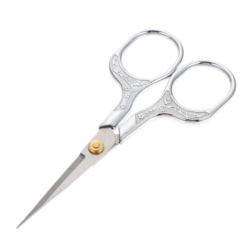 Angoily Pflaumenblütenretro -Schere Handarbeitswerkzeug gebogene Stickschere Quiltschere Stitch-Schneideschere Stickwerkzeuge Tragbare Schere kleine Schere Rostfreier Stahl Angoily Pflaumenblütenretro -Schere Handarbeitswerkzeug gebogene Stickschere Quiltschere Stitch-Schneideschere Stickwerkzeuge Tragbare Schere kleine Schere Rostfreier Stahl von Angoily