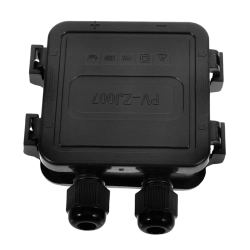 Angoily Wasserdichte und Flammensichere Photovoltaik-verbindungsbox mit Doppelanschluss und Diode Kompakte Kabelbox für Photovoltaikanlagen für Vielseitige Verdrahtungsoptionen von Angoily