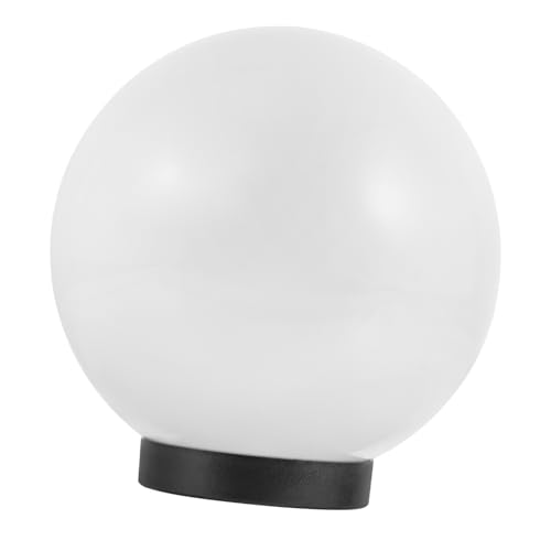 Angoily Post Lamp Shade Kunststoff Ersatz Lampenschirm Wetterfest für Außenbereich Garten Terrasse Weg Milchig Weiß Ømm UV beständig Langlebig Kompatibel mit Standard Zufällige Farbe von Angoily
