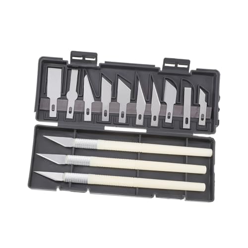 Angoily Präzisionsmesser-Set Für Handwerk Hobby Utility Messer Set Mit Metallgriff Schneidemesser Für Kunst Holz Papier Karton DIY Bastelprojekte Angoily Präzisionsmesser-Set Für Handwerk Hobby Utility Messer Set Mit Metallgriff Schneidemesser Für Kunst Holz Papier Karton DIY Bastelprojekte von Angoily