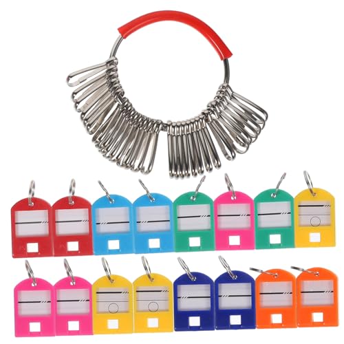 Angoily Praktischer Schlüssel Organizer mit Metall Key Storage Plates und Beschriftbaren Office Key Tags Langlebiger Schlüsselhalter für Zuhause und Büro Multifunktionale Aufbewahrung für von Angoily