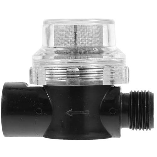 Angoily Pumpenfilter mit Mesh Edelstahl sieb Transparenter Inline wasserfilter für Hauswasserwerke und Gartenschläuche Installieren Langlebig und Leicht zu Reinigen von Angoily