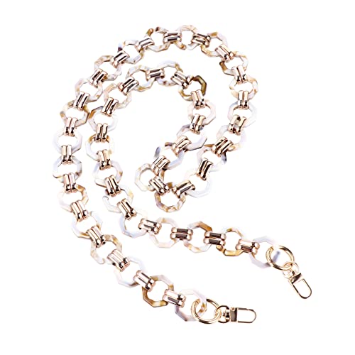 Angoily Retro Harzkette Schulter Stilvolle Geldbörsenkette Goldketten Griffe Taschen Accessoire Messenger Trendy Taschenkette Tragekette Geldbörsen Taschengriffkette Handtaschen von Angoily
