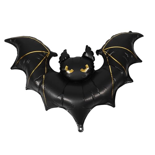 Angoily Riesiger Halloween Fledermaus Ballon Schwarz Aufblasbare Deko Für Horror Themen Party Foto Requisite Und Gartenbeleuchtung Angoily Riesiger Halloween Fledermaus Ballon Schwarz Aufblasbare Deko Für Horror Themen Party Foto Requisite Und Gartenbeleuchtung von Angoily