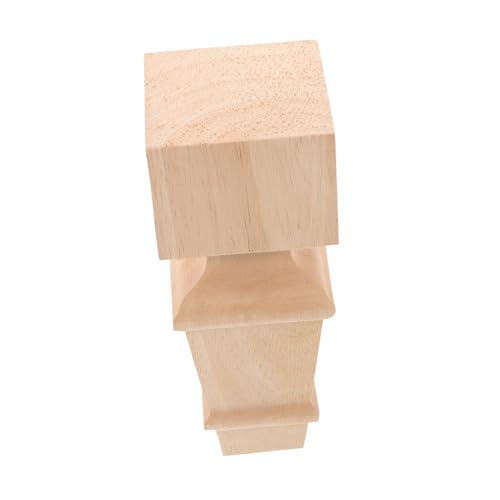 Angoily Robuste Holz Möbelbein Runde Schrankfüße Ersatz Robuste Tisch Sofabeine Vielseitig für Stuhl Kommode Regal Langlebige Holzfüße für Möbelstütze von Angoily