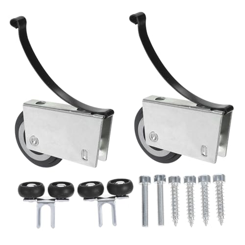 Angoily Robuste Metallische Schiebetürlaufrollen Geräuscharme Schrankrollen mit Hoher Tragfähigkeit Verschleißfest Rostbeständig Vielseitig Einsetzbar für Schiebetüren Kleiderschränke Angoily Robuste Metallische Schiebetürlaufrollen Geräuscharme Schrankrollen mit Hoher Tragfähigkeit Verschleißfest Rostbeständig Vielseitig Einsetzbar für Schiebetüren Kleiderschränke von Angoily