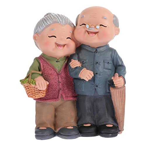 Angoily Romantische Liebespaar-Figuren für Großeltern, Eltern, zum Jahrestag, als Hochzeitsgeschenk, 1 Stück von Angoily