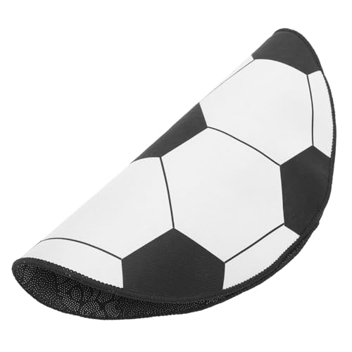 Angoily Runder Fußballteppich Dekorativer Bodenteppich für Schlafzimmer und Wohnzimmer Rutschfester Teppich mit Sportlichem Design für Schreibtischstuhl und Sitzecke von Angoily