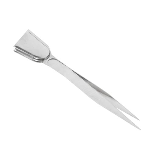 Angoily Schaufel Zum Mitnehmen Von Edelsteinen Schmuckpinzette Strasspinzette Strasstablett Perlenablage Für Die Schmuckherstellung Tablett Mit Strasssteinen Silver Rostfreier Stahl von Angoily